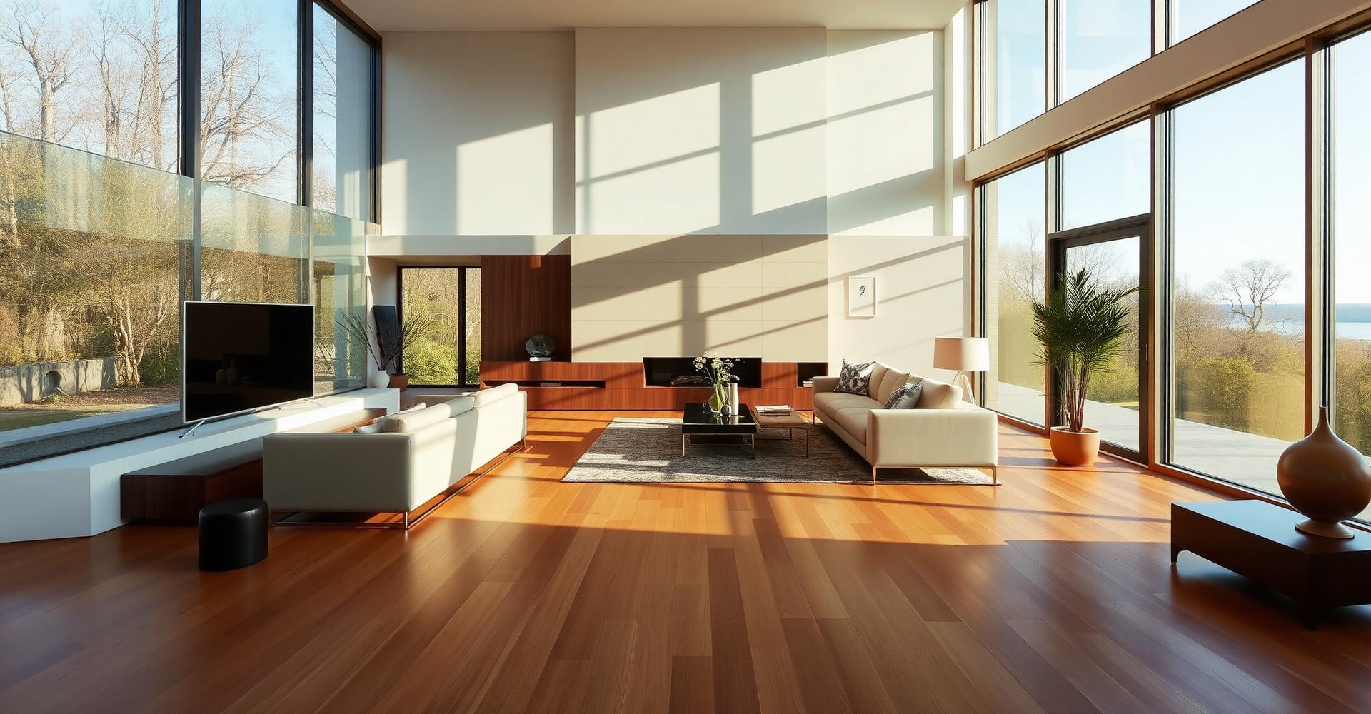 Newly installed flooring in a Metro Atlanta home